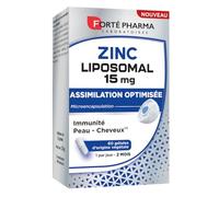Forté Pharma – Complément alimentaire Zinc liposomal 15 mg – 60 gélules