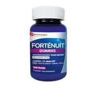 Forté Pharma Complément alimentaire FortéNuit – Mélatonine 1,9 mg – Goût myrtille 30 gommes