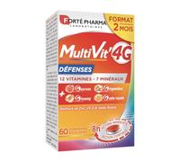 Forté Pharma - Complément alimentaire - Multivit'4G Défenses - Gelée royale, Zinc - 60 comprimés