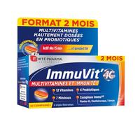Forté Pharma – Complément alimentaire Immuvit' 4G Vitalité & Immunité – 60 comprimés