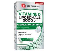 Forté Pharma Défenses naturelles Vitamine D Liposomale 2000 UI 30 gélules | Complément alimentaire immunité & santé osseuse dès 10 ans, Assimilation optimale, Programme 1 mois renouvelable