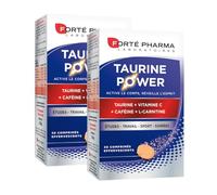 Forté Pharma - Duo Taurine Power - Booster d'Énergie - Complément Alimentaire - Caféine - Vitamine C - L-Carnitine - Anti fatigue, Coup de boost - 1/jour, 60 jours