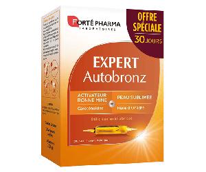 Forté Pharma Expert Autobronz Onagre Carotte Vitamine E 20 ampoules+10 Offertes