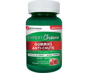 Forté Pharma Expert Cheveux Gummies Goût Myrtille 60 Gommes