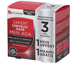 Forté Pharma Expert Cheveux Men AGA 2+1 Mois GRATUIT Comprimé(S) 180 pc(s)