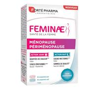 Forté Pharma - Feminae Ménopause Périménopause - Sans hormones - Bouffee de chaleur, équilibre hormonal, fatigue - Pollen, bêta alanine, Vitamines - Bien etre femme - 60 comprimés, 2/jour