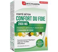 Forté Pharma Forté Détox Confort Du Foie 2800 20 Ampoules