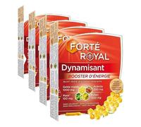 Forté Pharma - Forté Royal Dynamisant | Complément Alimentaire Energie et Immunité - Acérola, Maté, Pollen - Vitamine C naturelle, Anti fatigue, Tonifiant | 20 ampoules, 1/jour (Lot de 4)