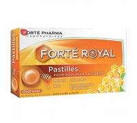 Forté Pharma - Pastilles Gorge Forté Royal - Irritation gorge - Propolis, Huile essentielle Eucalyptus, Miel, Vitamine C - Sans sucre ajouté, à laisser fondre, goût Miel - 24 pastilles, 1 à 3/jour