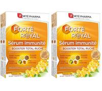 Forté Pharma - Forté Royal Sérum Royal | Complément Alimentaire Immunité à base de Gelée Royale, Propolis, Pollen et Miel | 20 ampoules (Lot de 2)