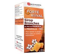 Forté Pharma - Forté Royal Sirop Bronches Miel de Manuka & Propolis brune dès 3 ans - Complement Alimentaire pour apaiser les Bronches - Miel toutes fleurs, Mauve - Confort respiratoire - 120ml
