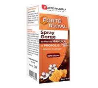 Forté Pharma - Forté Royal Spray Gorge au Miel de Manuka & Propolis - Complément Alimentaire pour apaiser la Gorge - Sans alcool - Renforcé en Camomille - Gorge sensible, Système immunitaire - 15ml