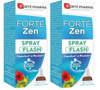 Forté Pharma - Forté Zen Spray Flash - Complément alimentaire adulte, détente & stress émotionnel - Coquelicot, Rhodiole, Vitamine B3 - Libération rapide, sans alcool - 15ml, 6 pulvérisations/jour