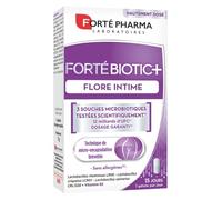 Forté Pharma - FortéBiotic + Flore Intime, Probiotiques Flore Intime - Complément Alimentaire - Désagréments Féminins, 3 souches microbiotiques et 12 miliards d'UFC + Vitamine B2, 15 gélules, 1/jour
