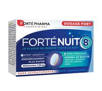Forté Pharma FortéNuit Sommeil 8h 15 comprimés Mélatonine Plantes Effet Immédiat