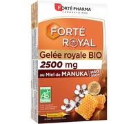Forté Pharma Gelée Royale Bio 2500mg Au Miel De Manuka Ampoules 10x15ml