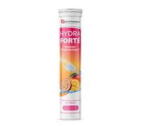 Forté Pharma - Hydra Forté Mangue Passion - Electrolyte hydratation - Vitamine C Magnesium, Vitamine D, Minéraux - Sport, Chaleur, Voyage - 24 comprimés effervescents,1-2/jour