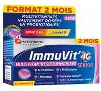 Forté Pharma Immuvit 4G Sénior Vitamines Minéraux Format Eco 2 mois