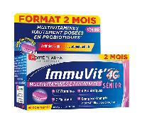 Parapharmacie en ligne > Compléments alimentaires > Compléments alimentaires pour la vitalité et les défenses immunitaires > Vitamines seniors Forté Pharma Immuvit 4G Senior Comprimés x 60