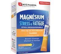 Forté Pharma Magnésium Stress & Fatigue 20 Sticks Orodispersibles