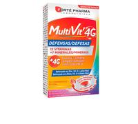 Forté Pharma MULTIVIT 4G defensas Complément 30 comprimidos Vitamines Minéraux Zinc Vitamine D Complexe 4G Ginseng Guarana Gingembre Gelée Royale