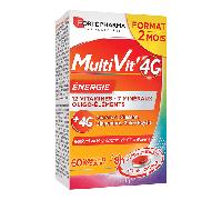 Forté Pharma Multivit' 4G Energie Magnesium Vitamine C Fer 60 comprimés