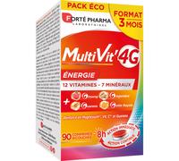 Forté Pharma MultiVit'4G Energie Magnésium Vitamines Ginseng 90 comprimés