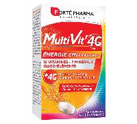 Forté Pharma MultiVit'4G Energie Magnesium Fer 30 comprimés effervescents