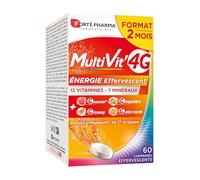 Forté Pharma Multivitamines Multivit'4G Energie Effervescent 60 comprimés
