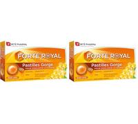 Forté Pharma - Pastilles Gorge Forté Royal - Irritation gorge - Propolis, Huile essentielle Eucalyptus, Miel, Vitamine C - Sans sucre ajouté, à laisser fondre, goût Miel - 24 pastilles, 1 à 3/jour