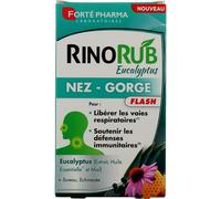Forté Pharma RinoRub Flash Eucalyptus Nez Gorge 15comp