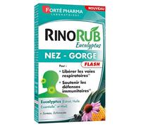 Forté Pharma RinoRub Flash Eucalyptus Nez Gorge 15comp