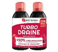 Forté Pharma TurboDraine Draineur Minceur Elimination Grenade Hibicus 2x500ml