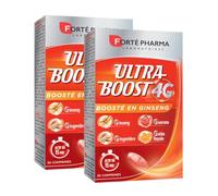 Forté Pharma - Ultra Boost 4G | Booster d'Energie - Anti-Fatigue | Giseng - Guarana - Gelée Royale - Gingembre | Complément Alimentaire à base de Caféine et Acérola | 2x30 comprimés, 1/jour