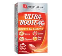 Forté Pharma - Ultra Boost 4G | Booster d'Energie - Anti-Fatigue | Giseng - Guarana - Gelée Royale - Gingembre | Complément Alimentaire à base de Caféine et Acérola | 30 comprimés