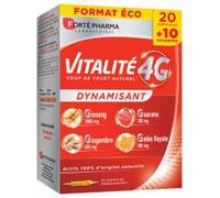 Forté Pharma Vitalité 4G 30 Ampoules - Boîte 30 ampoules de 10 ml