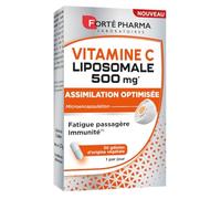 Forté Pharma - Vitamine C Liposomale 500 mg | Complément alimentaire defense immunitaire & fatigue - Assimilation renforcée - Gélules végétales, dès 12 ans - 30 gélules, 1/jour