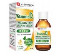Forté Pharma Vitamine D3 1000 UI 15 ml - Flacon compte goutte 15 ml