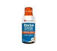 Forté Pharma - XtraSlim Chrono Morosil Liquide - Morosil 400mg testé scientifiquement, Vinaigre de cidre 1520mg, Chrome - Minceur perte de poids - Sans sucres, goût pêche-framboise - 450ml, 15 jours