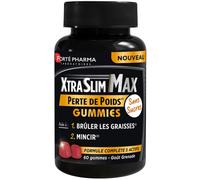 Forté Pharma XtraSlim Max Perte De Poids Complément Alimentaire Goût Grenade 60 Gummies