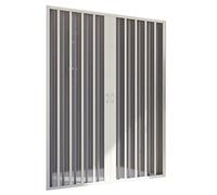 Forte Porte de douche en PVC 110 cm H185 pliable avec ouverture centrale Blanc Mod. Flex