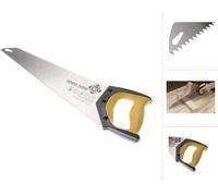 FORTE Tools Scie égoïne 45 cm 7 TPI Premium Scie, scie à main classique avec poignée ergonomique en caoutchouc, scie pour bois, plastique, etc., avec denture continue Sweden (000051083441)