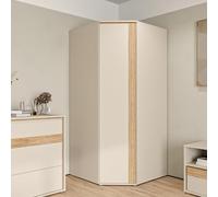 Möbelvertrieb FORTE Armoire d'angle WEXLIN Décor sable 1 porte battante L92,2×P92,2×H193,7 cm