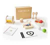 Fortella Go Grow Box, Jouet Bébé 6 Mois, 8 en 1 Montessori Bébé Éveil 1 2 3 Ans, Parcours Motricité Bébe, Jeux Educatifs en Bois (0-6 Mois)