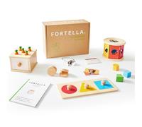 Fortella Go Grow Box, Jouet bébé 6 Mois, 8 en 1 Montessori Bébé Éveil 1 2 3 Ans, Parcours Motricité Bébé, Jeux Educatifs en Bois (10-12 Mois)