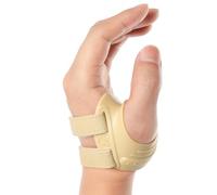 FORTEMOTUS Attelle Orthèse de Pouce Gauche, CMC Rhizarthrose Bandage Attelle, Soulagement de Douleur pour l'arthrose et Réduit la douleur en Selle du Pouce (Couleur de Peau, M, 19-23 cm)