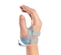 FORTEMOTUS Orthèse de Pouce Droite, Bandage Orthopédique CMC avec Attelle Pouce, Soulagement de Douleur pour l'arthrose et Arthrite de l'articulation en Selle du Pouce(Gris, L, 23-26 cm)