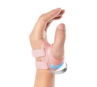 FORTEMOTUS Orthèse de Pouce Gauche, Bandage Orthopédique CMC avec Attelle Pouce, Soulagement de Douleur pour l'arthrose et Arthrite de l'articulation en Selle du Pouce(Rose, S, 16-19 cm)