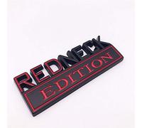 Forten Kingdom 1 pièce Word Redneck Edition Voiture Camion Lettre 3D Bumper Emblème Métal Emblème Autocollant Autocollant Autocollant 80 x 30 mm Accessoires de Décoration Extérieur