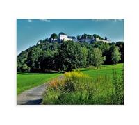 Forteresse de Königstein，Puzzle 1000 Pièces pour Adultes et Enfants, Jouet Éducatif pour Tout-Petits（38x26cm）-AW94